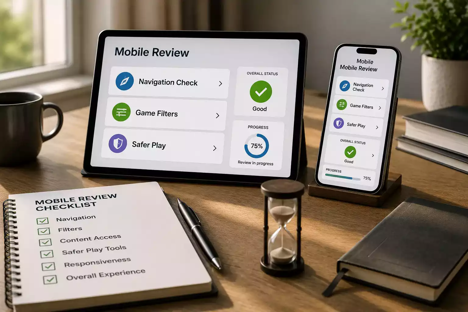 Online casino games and mobile browser review layout